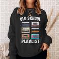 80Er 90Er Mixtape Playlist Kassette Oldschool Sweatshirt Geschenke für Sie