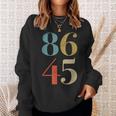 86 45 Vintage Classic Style President Sweatshirt Gifts for Her