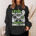 9Th Birthday Gamer 9 Year Old Bday Boy Nine Son Sweatshirt Gifts for Her