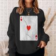 Ace Of Hearts Sweatshirt Gifts for Her