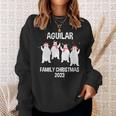 Aguilar Family Name Aguilar Family Christmas Sweatshirt Gifts for Her