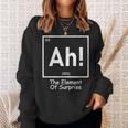 Ah The Element Of Surprise Geek Periodic Table Sweatshirt Gifts for Her