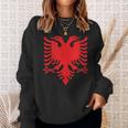 Albania Flag Albanian Eagle Sweatshirt Gifts for Her