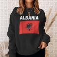 Albania Flag Holiday Vintage Grunge Albanian Flag Sweatshirt Gifts for Her