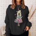 Alice In Wonderland Magical Garden -Intage Book Sweatshirt Geschenke für Sie