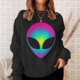 Alien Head Cool Party Club Tie Dye Sweatshirt Gifts for Her