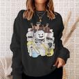 Alien Sushi & Nigiri Attack From Mars Vintage Japanese Sweatshirt Gifts for Her