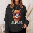 Alpapa Alpaka Lamaatertagsgeschenk Papa Spruchatertag Sweatshirt Geschenke für Sie