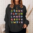 Amante Del Alfabeto Animal Aprendizaje Abc Regalo Regalo Camisa de entrenamiento Regalos para ella