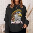 America Patriotic Usa Flag Eagle Of Freedom 4Th Of July Sweatshirt Gifts for Her