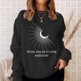America Totality 040824 Total Solar Eclipse 2024 Missouri Sweatshirt Gifts for Her