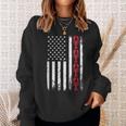 American Crayfish Outfit Louisiana Crawfish Usa Flag Sweatshirt Gifts for Her