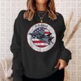 American Flag F-15 Eagle Us Military Fighter Jet 4Th July Sweatshirt Gifts for Her