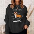 Anatomy Of A Corgi Corgis Dog Puppy Nerd Biology Dogs Sweatshirt Gifts for Her