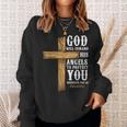 Angels Bible Verse Psalm 9111 Church Religion Sweatshirt Gifts for Her