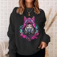 Anime Manga Kitsune Cyberpunk Aesthetic Techwear Harajuku Sweatshirt Geschenke für Sie