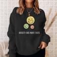 Anxiety Has Many Faces Anxiety Quote Sweatshirt Gifts for Her