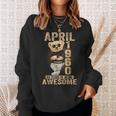 April 1960 64Th Birthday 2024 64 Years Of Being Awesome Sweatshirt Gifts for Her