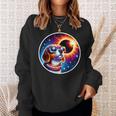 April 2024 Solar Eclipse Dog Wearing Solar Eclipse Glasses Sweatshirt Gifts for Her