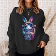 Astronaut Bunny Easter Day Rabbit Usa Outer Space Sweatshirt Gifts for Her