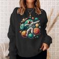 Astronaut Dabbing Planets Astronaut Science Space Sweatshirt Gifts for Her