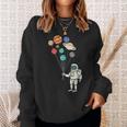 Astronaut Planets Balloons Solar Space Birthday Party Sweatshirt Gifts for Her