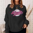 Atlanta Vintage Baseball Throwback Retro Sweatshirt Gifts for Her