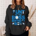 Aunt Of The Boss Birthday Boy Baby Family Party Decorations Sweatshirt Gifts for Her