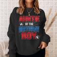 Auntie Of The Birthday Boy Costume Spider Web Birthday Party Sweatshirt Gifts for Her