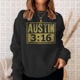 Austin 3 16 Classic American Distressed Vintage Sweatshirt Gifts for Her