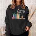 Austin Texas Skyline Souvenir Retro Austin Tx Sweatshirt Gifts for Her