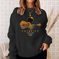 Austin Texas Total Solar Eclipse 2024 Guitar Sweatshirt Gifts for Her