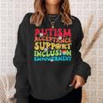 Autism Awareness Acceptance Support Inclusion Empowerment Sweatshirt Gifts for Her