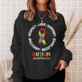 Autism Awareness Respect Love Support Acceptance Inclusion Sweatshirt Gifts for Her
