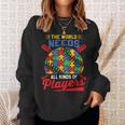 Autism Baseball The World Needs All Kinds Of Players Sweatshirt Gifts for Her