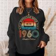 Awesome Since 1960 Classic Birthday 1960 Cassette Vintage Sweatshirt Gifts for Her