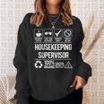 Awesome Housekeeping Supervisor Job Worker Saying Sweatshirt Gifts for Her