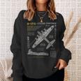 B-17 Flying Fortress Ww2 B-17G Bomber Vintage Aviation Sweatshirt Gifts for Her