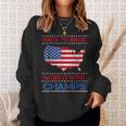 Back-To-Back World War Champs Us Flag 4Th Of July Sweatshirt Gifts for Her