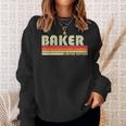 Baker Job Title Profession Birthday Worker Idea Sweatshirt Gifts for Her