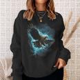 Bald Eagle Bird Nature Usa Lightning Sweatshirt Gifts for Her