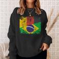 Banderas De Alemania Brasil Raíces Alemanas Mitad Brasileñasintage Camisa de entrenamiento Regalos para ella