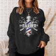 Barber Shop Pole Hairdresser & Barber Hipster Sweatshirt Geschenke für Sie