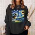 Beagle Dog Solar Eclipse Glasses 2024 Van Gogh Starry Night Sweatshirt Gifts for Her
