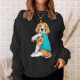 Beagle I Love Mom Apparel Dog Mom Womens Sweatshirt Gifts for Her