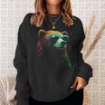 Bear Sunglasses Animal Colourful Forest Animals Bear Sweatshirt Gifts for Her