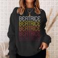 Beatrice Retro Wordmark Patternintage Style Sweatshirt Geschenke für Sie