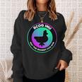 Beautiful Black Coq Inu Silhouette Cryptocurrency Sweatshirt Gifts for Her