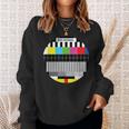 Beautiful No Signal Tv Colorful Test Pattern Classic Sweatshirt Gifts for Her