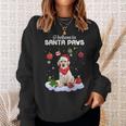 I Believe In Santa Paws Yellow Labrador Sweatshirt Gifts for Her